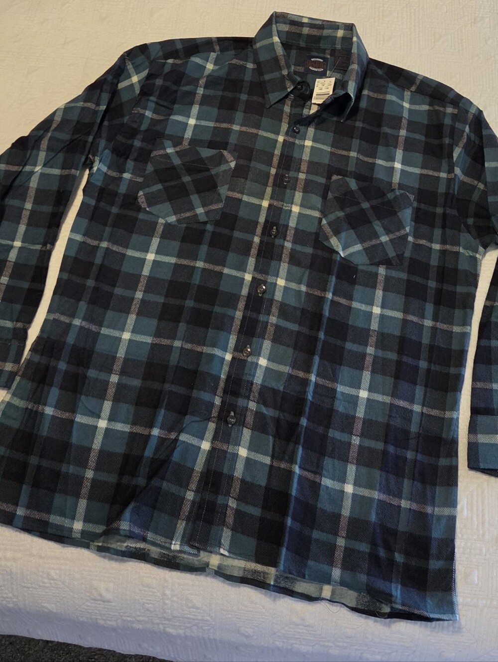 NWT Deadstock Vintage Saugatuck Dry Goods Flannel, Size Large